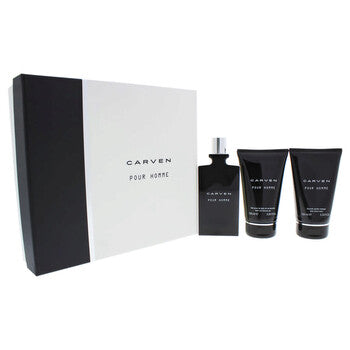 Carven Pour Homme by Carven for Men - 3 Pc Gift Set 3.33oz EDT Spray, 3.33oz After-Shave Balm, 3.33oz Bath and Shower Gel - Luxurious Fragrance Available Online in Hong Kong & China