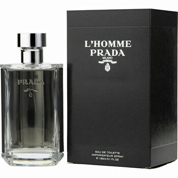 Prada Men's L'homme EDT Spray 5 oz (150 ml) - Luxurious Fragrance Available Online in Hong Kong & China