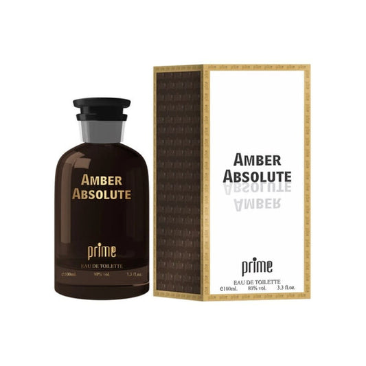Prime Collection Men's Amber Absolute EDT Spray 3.3 oz Fragrances - Luxurious Fragrance Available Online in Hong Kong & China