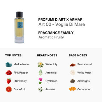 Profumi D'Art X Armaf Unisex Art 02 - Voglie Di Mare EDP Spray 3.6 oz Fragrances (Wholesale) - Luxurious Fragrance Available Online in Hong Kong & China