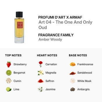 Profumi D'Art X Armaf Unisex Art 04 - The One And Only Oud EDP Spray 3.6 oz Fragrances (Wholesale) - Luxurious Fragrance Available Online in Hong Kong & China