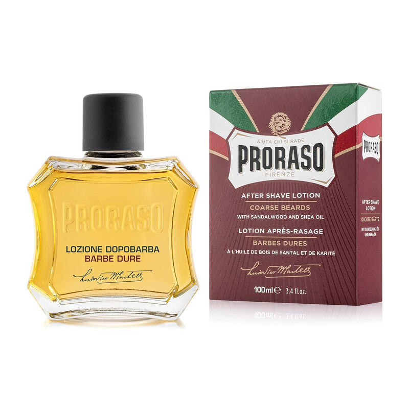 Proraso Men's Aftershave Lotion Coarse Beards With Sandalwood And Shea Oil 3.4 oz Fragrances - Luxurious Fragrance Available Online in Hong Kong & China
