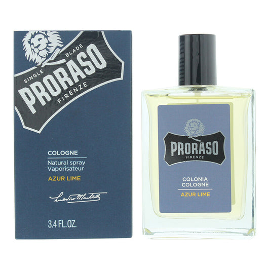 Proraso Men's Azur Lime EDC Spray 3.4 oz Fragrances - Luxurious Fragrance Available Online in Hong Kong & China