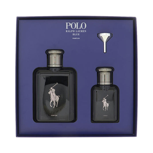 Ralph Lauren Men's Polo Blue Parfum Gift Set Fragrances - Luxurious Fragrance Available Online in Hong Kong & China