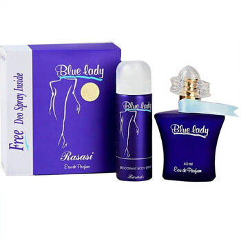 Rasasi Ladies Blue Lady Gift Set - Luxurious Fragrance Available Online in Hong Kong & China