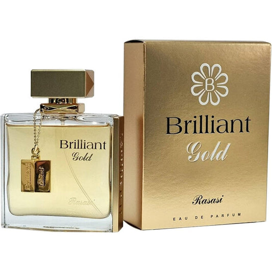 Rasasi Ladies Brilliant Gold EDP Spray 3.4 oz Fragrances - Luxurious Fragrance Available Online in Hong Kong & China