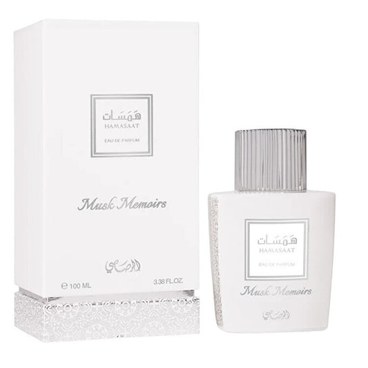 Rasasi Ladies Hamasaat Musk Memoirs EDP Spray 3.4 oz Fragrances (Wholesale) - Luxurious Fragrance Available Online in Hong Kong & China