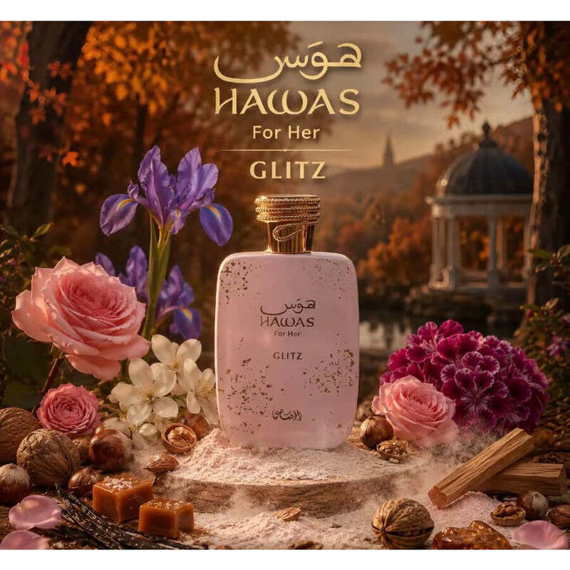 Rasasi Ladies Hawas Glitz EDP Spray 3.4 oz Fragrances (Wholesale) - Luxurious Fragrance Available Online in Hong Kong & China