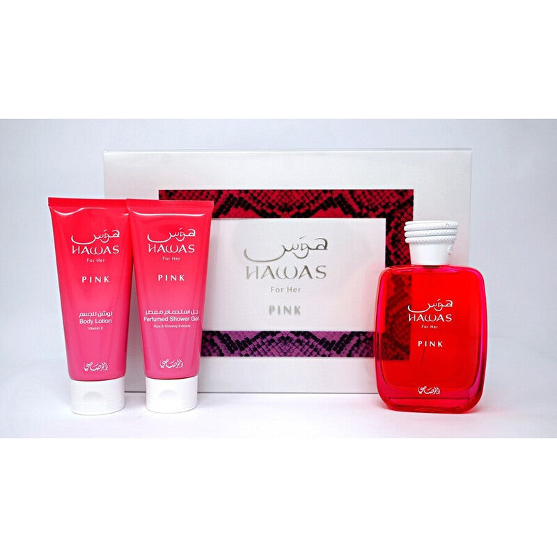 Rasasi Ladies Hawas Pink Gift Set Fragrances - Luxurious Fragrance Available Online in Hong Kong & China