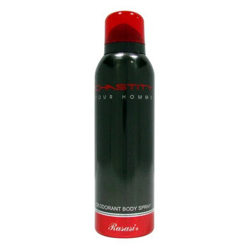 Rasasi Men's Chastity Pour Homme Deodorant Spray 6.7 oz Fragrances (Wholesale) - Luxurious Fragrance Available Online in Hong Kong & China