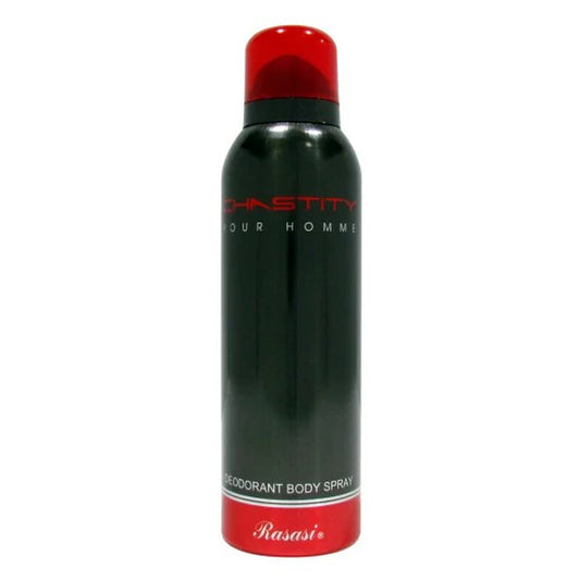 Rasasi Men's Chastity Pour Homme Deodorant Spray 6.7 oz Fragrances (Wholesale) - Luxurious Fragrance Available Online in Hong Kong & China