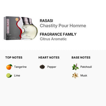 Rasasi Men's Chastity Pour Homme EDP 3.4 oz (Wholesale) - Luxurious Fragrance Available Online in Hong Kong & China