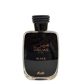 Rasasi Men's Hawas Black EDP Spray 3.3 oz (100ml) - Luxurious Fragrance Available Online in Hong Kong & China