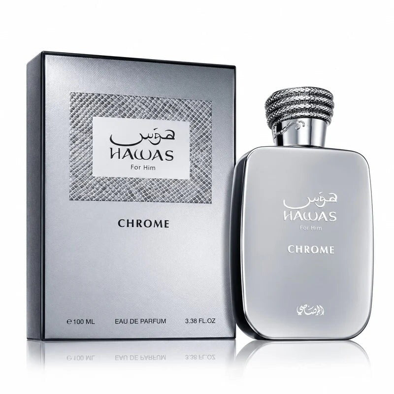 Rasasi Men's Hawas Chrome EDP 3.4 oz Fragrances (Wholesale) - Luxurious Fragrance Available Online in Hong Kong & China