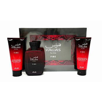 Rasasi Men's Hawas Fire Gift Set Fragrances (Wholesale) - Luxurious Fragrance Available Online in Hong Kong & China