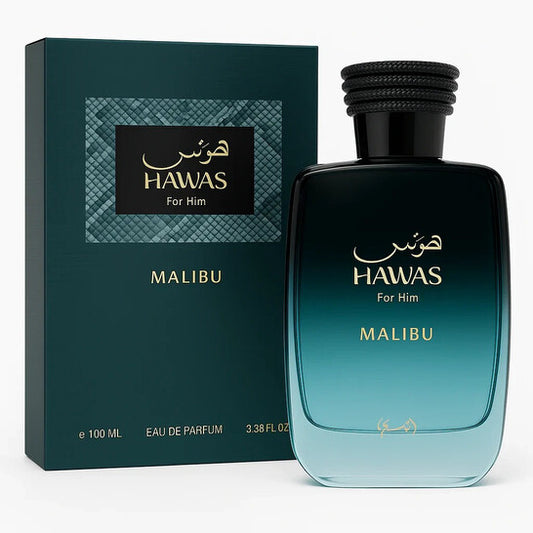 Rasasi Men's Hawas Malibu EDP Spray 3.4 oz (Tester) Fragrances (Wholesale) - Luxurious Fragrance Available Online in Hong Kong & China