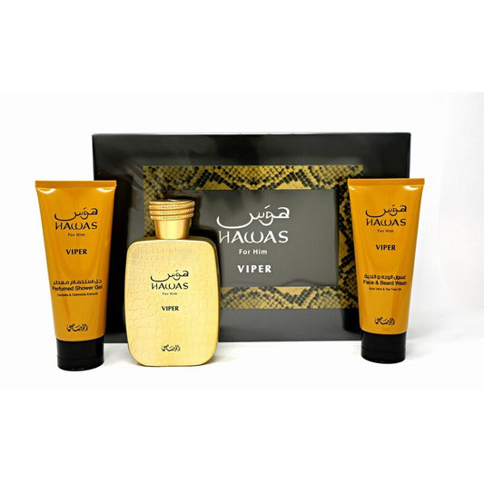 Rasasi Men's Hawas Viper Gift Set Fragrances (Wholesale) - Luxurious Fragrance Available Online in Hong Kong & China