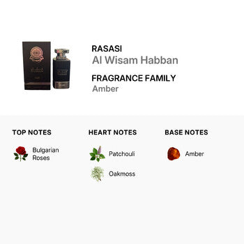 Rasasi Men's Al Wisam Habban EDP Spray 3.38 Fragrances (Wholesale) - Luxurious Fragrance Available Online in Hong Kong & China