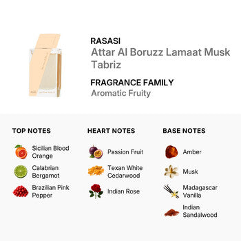 Rasasi Unisex Attar Al Boruzz Lamaat Musk Tabriz EDP Spray 1.69 oz (Wholesale) - Luxurious Fragrance Available Online in Hong Kong & China