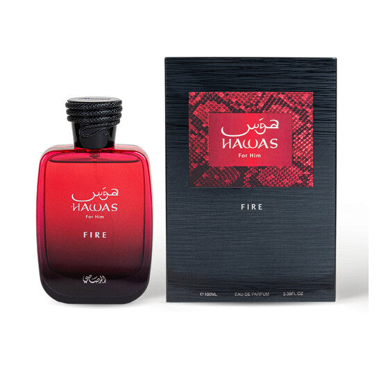 Rasasi Unisex Hawas Fire EDP Spray 3.4 oz Fragrances - Luxurious Fragrance Available Online in Hong Kong & China