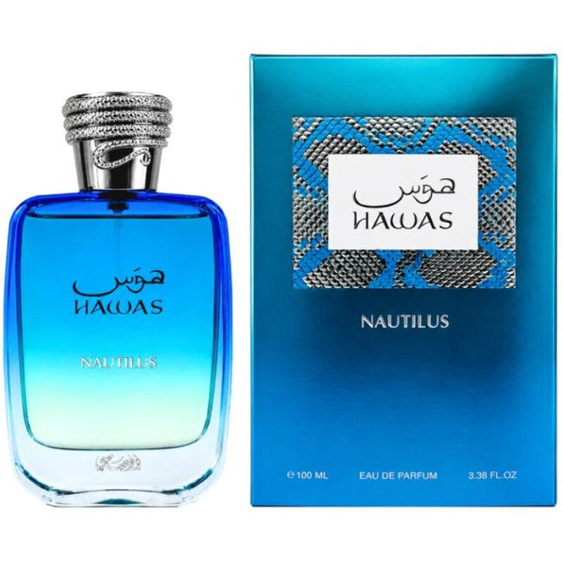 Rasasi Unisex Hawas Nautilus EDP Spray 3.4 oz Fragrances - Luxurious Fragrance Available Online in Hong Kong & China