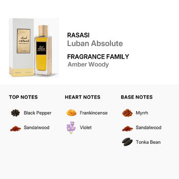 Rasasi Unisex Luban Absolute EDP Spray 6.76 oz - Luxurious Fragrance Available Online in Hong Kong & China
