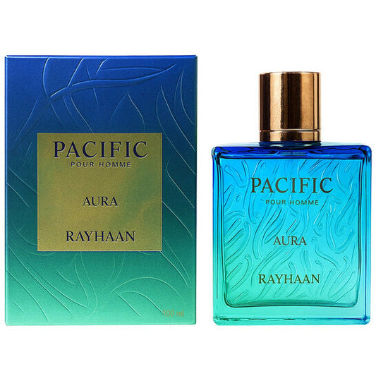 Rayhaan Men's Pacific Aura EDP Spray 3.4 oz Fragrances (Wholesale) - Luxurious Fragrance Available Online in Hong Kong & China