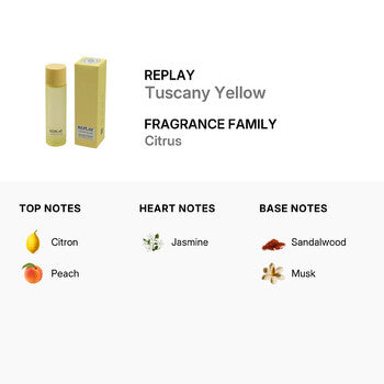 Replay Ladies Tuscany Yellow EDT Spray 6.7 oz - Luxurious Fragrance Available Online in Hong Kong & China