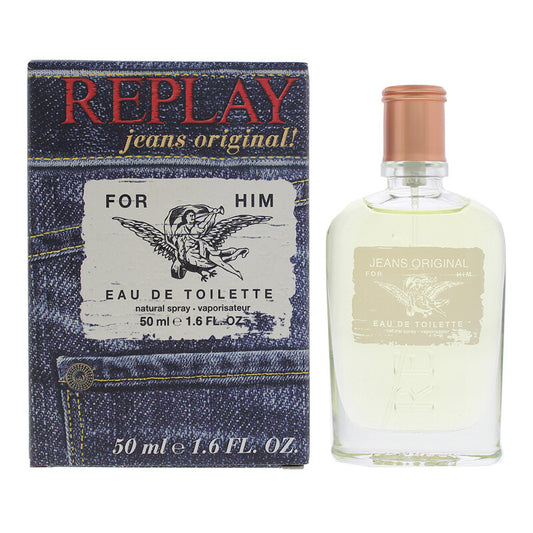 Replay Men's Jeans Original EDT Spray 1.7 oz Fragrances (Wholesale) - Luxurious Fragrance Available Online in Hong Kong & China