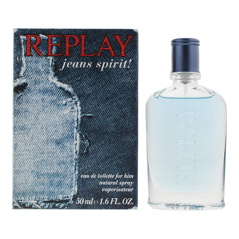 Replay Men's Jeans Spirit! EDT Spray 1.7 oz Fragrances (Wholesale) - Luxurious Fragrance Available Online in Hong Kong & China