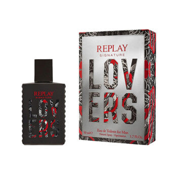 Replay Men's Signature Lovers EDT Spray 3.4 oz - Luxurious Fragrance Available Online in Hong Kong & China