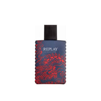 Replay Men's Signature Red Dragon EDT Spray 3.38 oz (Tester) - Luxurious Fragrance Available Online in Hong Kong & China