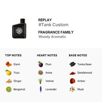 Replay Men's #Tank Custom EDT Spray 3.38 oz (Tester) - Luxurious Fragrance Available Online in Hong Kong & China