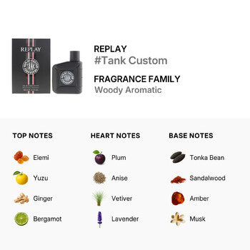 Replay Men's #Tank Custom EDT Spray 3.4 oz (Wholesale) - Luxurious Fragrance Available Online in Hong Kong & China