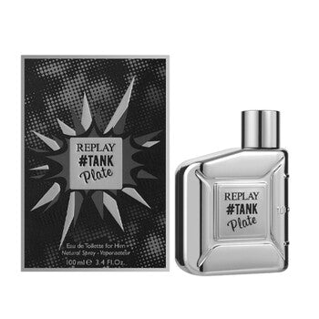 Replay Men's #Tank Plate EDT Spray 3.4 oz - Luxurious Fragrance Available Online in Hong Kong & China