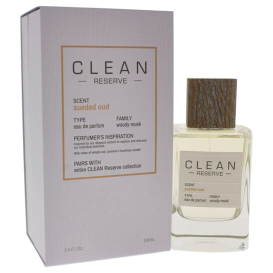 Clean Reserve Sueded Oud by Clean for Unisex - 3.4 oz EDP Spray (Wholesale) - Luxurious Fragrance Available Online in Hong Kong & China