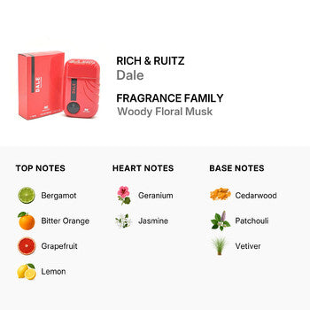 Rich & Ruitz Men's Dale Pour Homme EDP Spray 3.4 oz - Luxurious Fragrance Available Online in Hong Kong & China