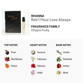 Rihanna Ladies Rebl Fleur Love Always EDT Spray 0.05 oz Fragrances (Wholesale) - Luxurious Fragrance Available Online in Hong Kong & China