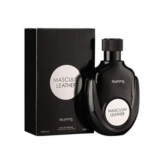 Riiffs Men's Masculin Leather EDP Spray 3.38 oz Fragrances - Luxurious Fragrance Available Online in Hong Kong & China
