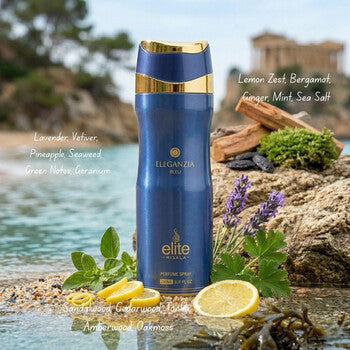 Risala Unisex Eleganzia Bleu Body Spray 6.8 oz Fragrances (Wholesale) - Luxurious Fragrance Available Online in Hong Kong & China