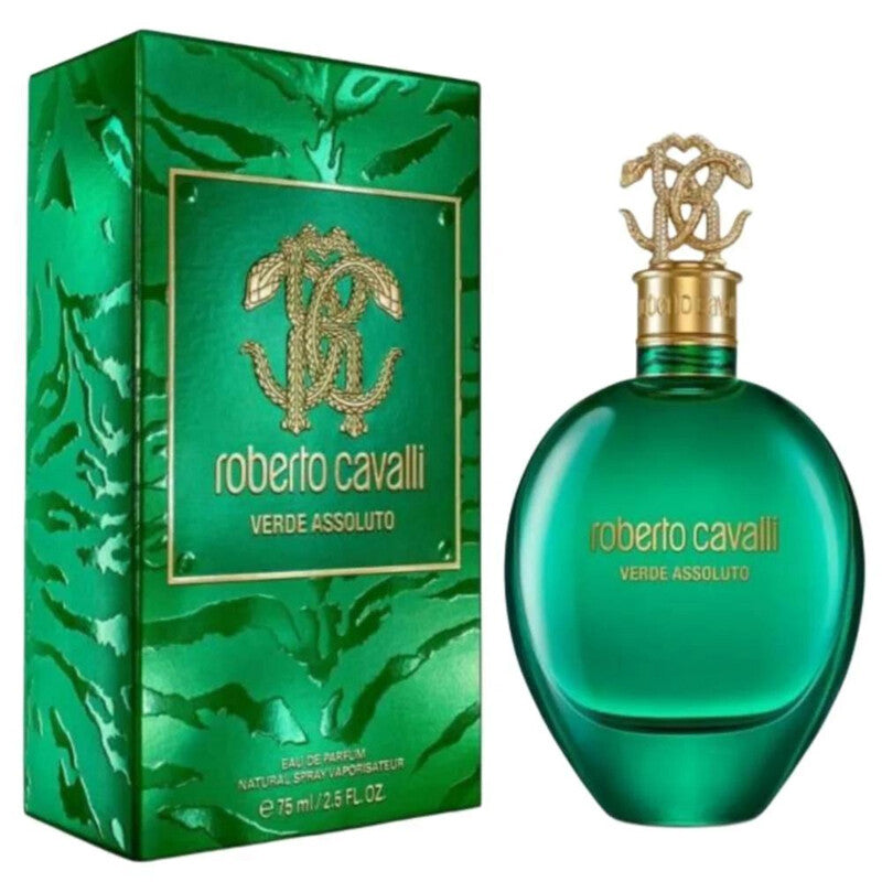Roberto Cavalli Ladies Verde Assoluto EDP Spray 2.5 oz Fragrances - Luxurious Fragrance Available Online in Hong Kong & China