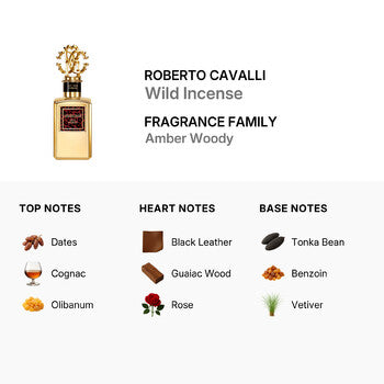Roberto Cavalli Roberto Cavalli Unisex Gold Collection Wild Incense Parfum 3.4 oz - Luxurious Fragrance Available Online in Hong Kong & China