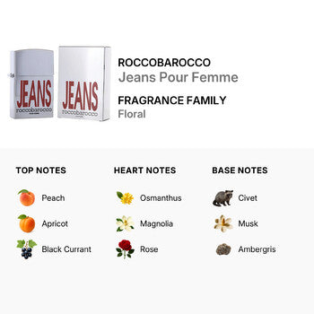 Roccobarocco Ladies Jeans Pour Femme EDP 2.5 oz - Luxurious Fragrance Available Online in Hong Kong & China