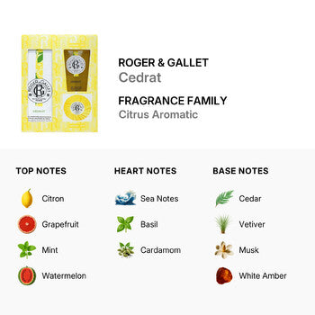 Roger & Gallet Ladies Cedrat Gift Set Fragrances (Wholesale) - Luxurious Fragrance Available Online in Hong Kong & China