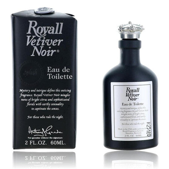 Royall Fragrances Men's Royall Vetiver Noir EDT Splash 2 oz Fragrances - Luxurious Fragrance Available Online in Hong Kong & China
