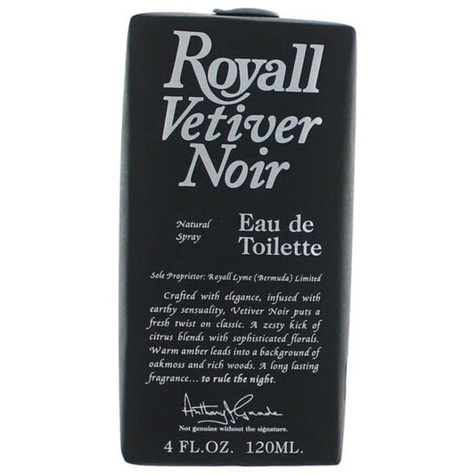 Royall Fragrances Men's Royall Vetiver Noir EDT Spray 4 oz Fragrances (Wholesale) - Luxurious Fragrance Available Online in Hong Kong & China
