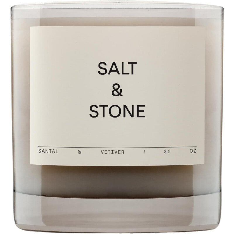 Salt & Stone Unisex Santal & Vetiver 8.5 oz Scented Candle (Wholesale) - Luxurious Fragrance Available Online in Hong Kong & China