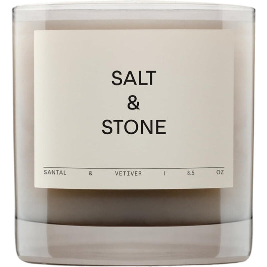 Salt & Stone Unisex Santal & Vetiver 8.5 oz Scented Candle (Wholesale) - Luxurious Fragrance Available Online in Hong Kong & China