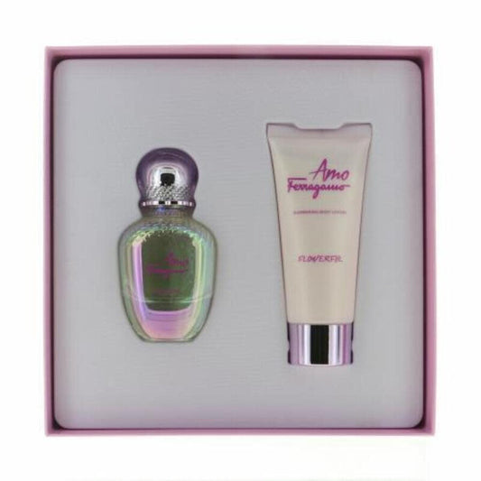 Salvatore Ferragamo Ladies Amo Flowerful Gift Set Fragrances - Luxurious Fragrance Available Online in Hong Kong & China