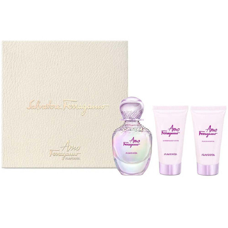 Salvatore Ferragamo Ladies Amo Flowerful Gift Set Fragrances (Wholesale) - Luxurious Fragrance Available Online in Hong Kong & China